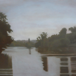 Canal de Bourgogne, 100cmx81cm, huile sur toile, 2010