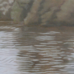 Canal de Bourgogne, 60cmx30cm, huile sur toile, 2009