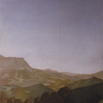 Panoramique de San Sebastian, 90cmx160cm, huile sur toile marouflée sur bois, 1997