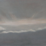 Ciel de Paris, 20cmx40cm, huile sur toile, 2010