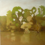 Canal de Bourgogne, 50cmx50cm, huile sur toile, 2010