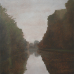 Canal de Bourgogne, 40cmx40cm, huile sur toile, 2010