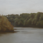 Canal de Bourgogne, 80cmx40cm, huile sur toile, 2010