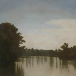 Canal de Bourgogne, 80cmx80cm, huile sur toile, 2010