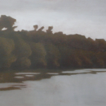 Canal de Bourgogne, 80cmx40cm, huile sur toile, 2010