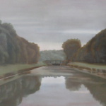 Canal de Bourgogne, 100cmx81cm, huile sur toile, 2010