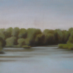 Canal de Bourgogne, 60cmx30cm, huile sur toile, 2009