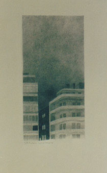 12cmx24cm, fusain et mine de plomb sur papier, 1997