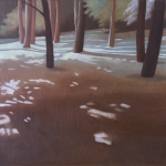 Arbres de Fonvert, 50cmx40cm, huile sur toile, 2015