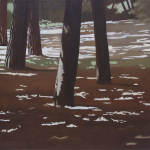 Arbres de Fonvert, 80cmx80cm, huile sur toile, 2015