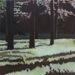 Arbres de Fonvert, 80cmx80cm, huile sur toile, 2015