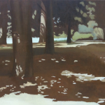 Arbres de Fonvert, 100cmx73cm, huile sur toile, 2015