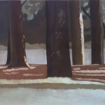 Arbres de Fonvert, 100cmx65cm, huile sur toile, 2015